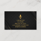 Podcast, Podcaster-Visitenkarte Visitenkarte (Rückseite)