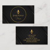 Podcast, Podcaster-Visitenkarte Visitenkarte (Vorne/Hinten)