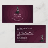 Podcast Producer/Vocal Coach/Voice-Schauspieler Visitenkarte (Vorne/Hinten)