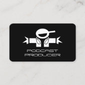 Podcast-Produzent Visitenkarten Vorlage Visitenkarte (Vorderseite)