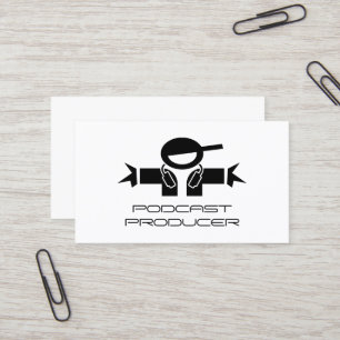 Podcast-Produzent Visitenkarten Vorlage Visitenkarte