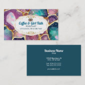 Podcast Slogans Visitenkarten Visitenkarte (Vorne/Hinten)