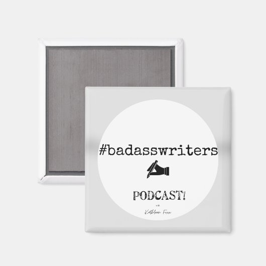 Podcast Square Magnet (Vorderseite/Rückseite)