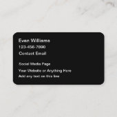 Podcast Theme Media Business Card Visitenkarte (Rückseite)