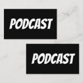 PODCAST Visitenkarten Visitenkarte (Vorne/Hinten)