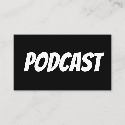 PODCAST Visitenkarten Visitenkarte (Vorderseite)