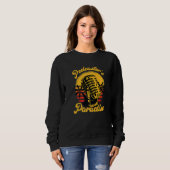 Podcaster Broadcast Paradies Rekord Podcaster Sweatshirt (Vorne ganz)