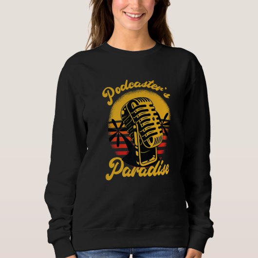 Podcaster Broadcast Paradies Rekord Podcaster Sweatshirt (Vorderseite)