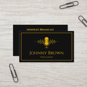 Podcaster DJ Disc Jockey Visitenkarte