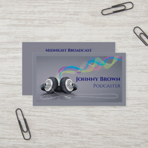 Podcaster DJ Disc Jockey Visitenkarte