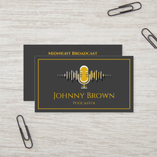 Podcaster DJ Disc Jockey Visitenkarte