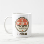 Podcaster Gift Funny Podcasting Jornalist Kaffeetasse (Links)
