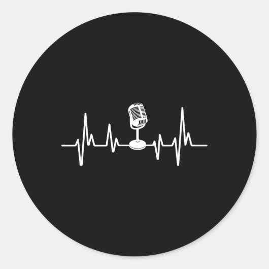 Podcaster Hebeat Podcast Runder Aufkleber (Vorderseite)