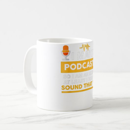 Podcaster Host Expert I machen Podcasts Kaffeetasse (Vorderseite Links)