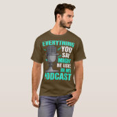 Podcaster - Inspirierter Podcast T-Shirt (Vorne ganz)