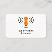 Podcasting Beruflicher Medical Mogul Business Card Visitenkarte (Vorderseite)