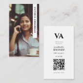 Podcasting & Hosting Foto QR Code Business Card Visitenkarte (Vorne/Hinten)