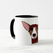 Podenco Bradson the Pirate Tasse (Vorderseite Links)