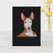 Podenco Dog Geschenk Idee Karte (Gelbe Blume)