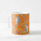 Podenco Dog und Galgo Hübsch Orange Cartoon Kaffeetasse (Vorderseite Links)