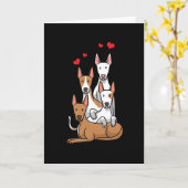 Podenco Dogs Karte (Gelbe Blume)