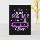 Podenco Greyhound Dog Funny Gift Idee Karte (Gelbe Blume)