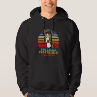 Podenco Ibicenco Pro Wahl Pro Feminismus Pro Hunde Hoodie