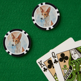 Podenco-Ibiza-Acryl-Fotokachel Pokerchips