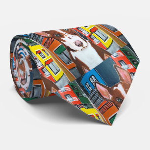 Podenco in der Stadtmalerei von Alfred Fox Krawatte