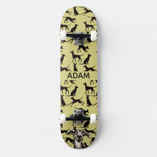 Podenco Pattern Skate Deck Skateboard (Vorderseite)