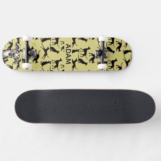 Podenco Pattern Skate Deck Skateboard (Horizontal)