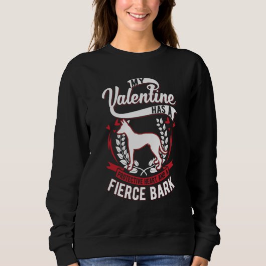 Podenco Valentine's Day Ibizan Hound Podenco Sweatshirt (Vorderseite)