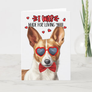Podengo Dog Made for Love You Valentine Feiertagskarte