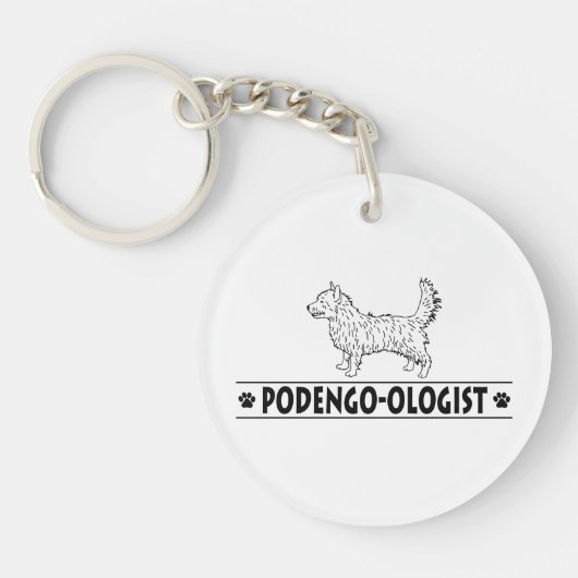 Podengo Pequeno Schlüsselanhänger (Vorderseite)