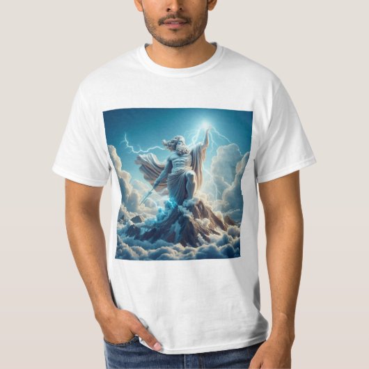 Poder y Majestad: Zeus, el Dios del Trueno T-Shirt (Vorderseite)