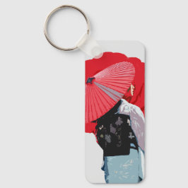Poderoso Retrato Avermelhado Japão Contemporâneo  Schlüsselanhänger