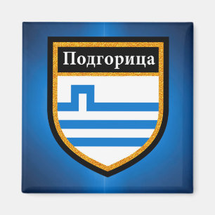 Podgorica-Flagge Magnet