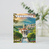 Podgorica, mitten auf dem brennenden Balkan Postkarte (Stehend Vorderseite)
