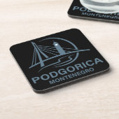 Podgorica Montenegro Europa Getränkeuntersetzer (Linke Seite)