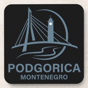 Podgorica Montenegro Europa Getränkeuntersetzer