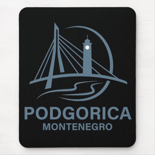 Podgorica Montenegro Europa Mousepad (Vorne)