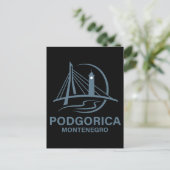 Podgorica Montenegro Europa Postkarte (Stehend Vorderseite)