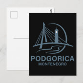 Podgorica Montenegro Europa Postkarte (Vorne/Hinten)