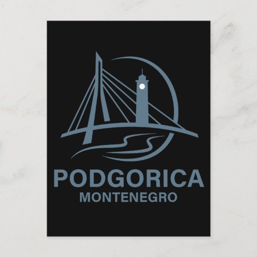 Podgorica Montenegro Europa Postkarte (Vorderseite)