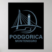 Podgorica Montenegro Europe Poster (Vorne)