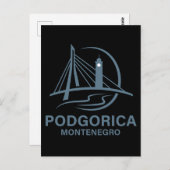 Podgorica Montenegro Europe Postkarte (Vorne/Hinten)