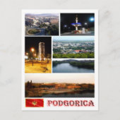 Podgorica - Montenegro - Mosaik - Postkarte (Vorderseite)