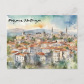 Podgorica Montenegro Panorama-Aussicht Postkarte (Vorderseite)