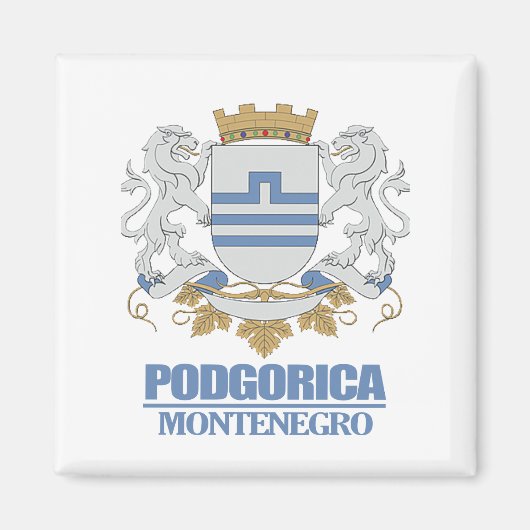 Podgorica-Wappen Magnet (Vorne)