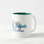 Podiatric Assistenten lassen Füße erden Zweifarbige Tasse (VorderseiteRechts)